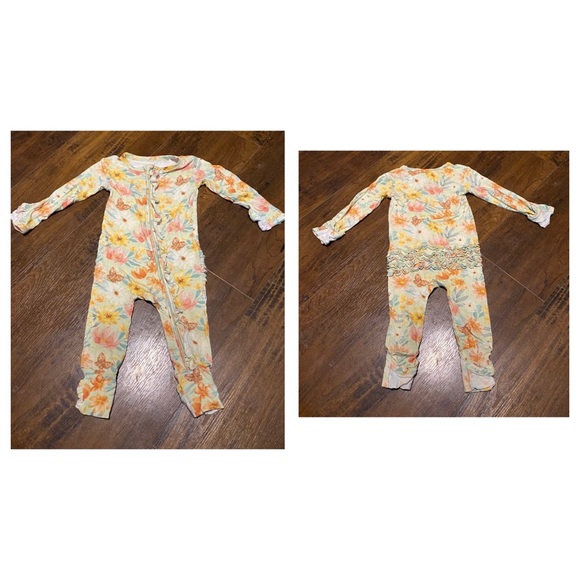 Gigi & Max Bamboo Romper, 18 months, Floral Butterfly - Picture 1 of 3